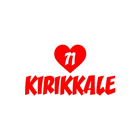 Kalpli 71 Kırıkkale Araba Sticker 17x17 Cm Kırmızı