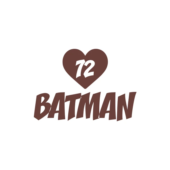 Kalpli 72 Batman Araba Sticker 17x17 Cm Kahverengi