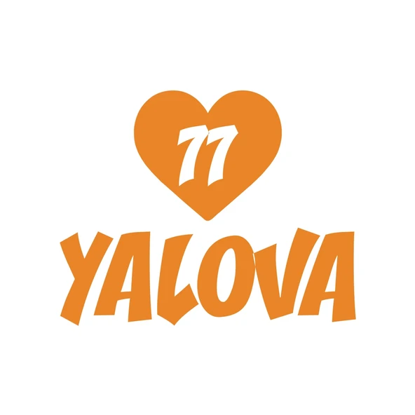 Kalpli 77 Yalova Araba Sticker 17x17 Cm Turuncu ürün görseli