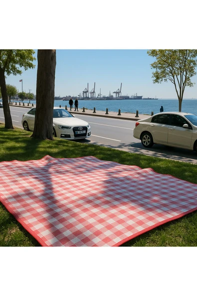 Pinteres Piknik Örtüsü 200x150 cm Su Geçirmez Çift Katlı Kamp ve Plaj Örtüsü