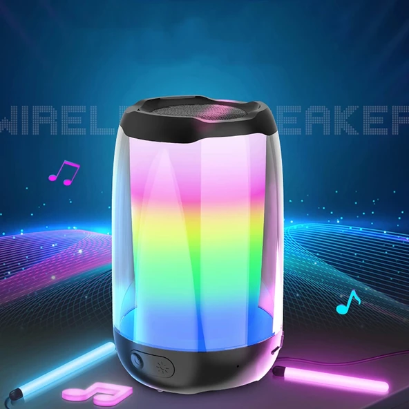 Zore NBY8893A Ayarlanabilir RGB Işıklı Bluetooth Hoparlör Speaker - 2