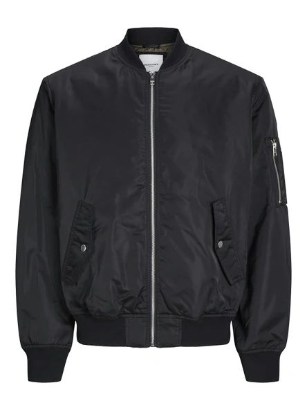 JACK JONES Erkek Siyah Renk Bomber Ceket 12256857