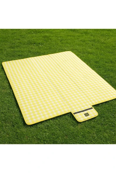 Pinteres Piknik Örtüsü 200x150 cm Su Geçirmez Çift Katlı Kamp ve Plaj Örtüsü - 2