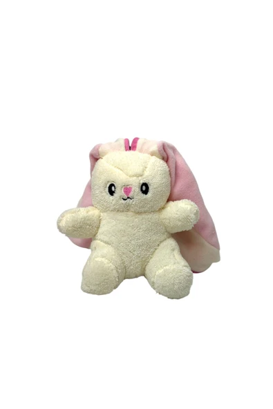 Sevimli Çilek Tavşan Peluş Çantalı Hediyelik 50 cm Oyuncak - 3