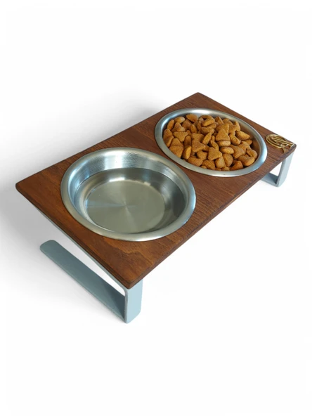 Kedi ve Köpekler İçin Mama ve Su Standı - Yüzde 10 Eğimli, Yüksek Kalite ve Sağlıklı Tasarım - Resim 4