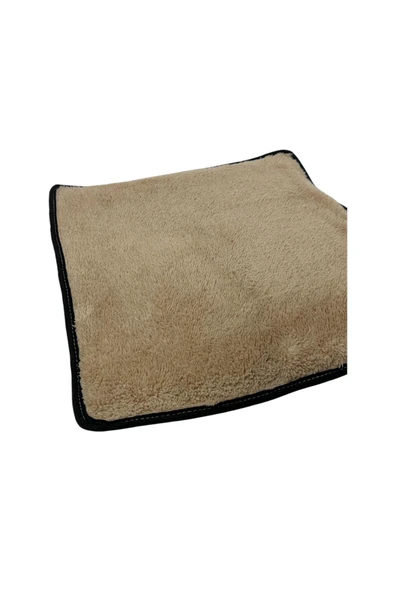 3 Adet Yumuşak Dokulu Peluş Kedi Halısı 40x40 cm Kulübe İçi Pofuduk Minder - 5