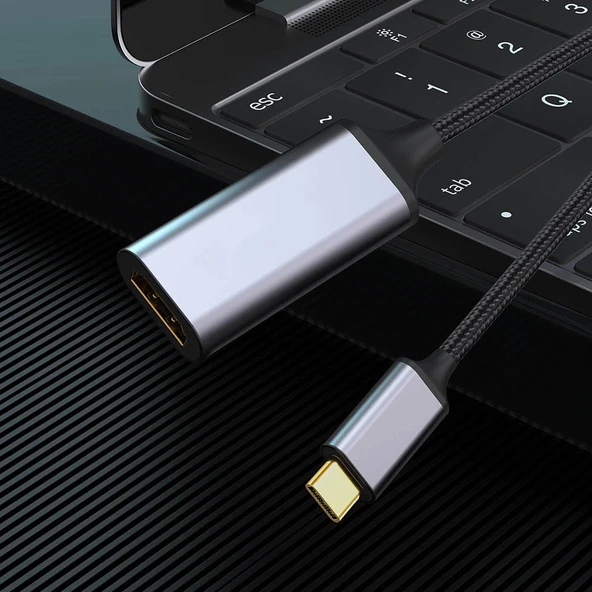 Zore QG05 8K 60 Hz Görüntü Kalitesi Type-C to HDMI Dönüştürücü 15cm - 4