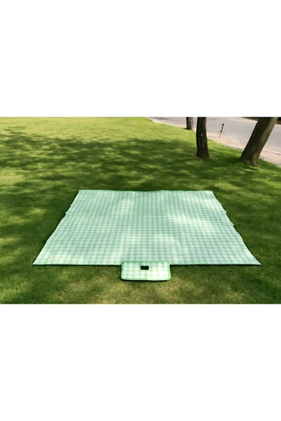 Pinteres Piknik Örtüsü 200x150 cm Su Geçirmez Çift Katlı Kamp ve Plaj Örtüsü