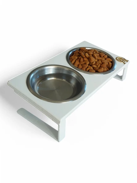 Kedi ve Köpekler İçin Mama ve Su Standı  Yüzde 10 Eğimli, Yüksek Kalite ve Sağlıklı Tasarım - Resim 4