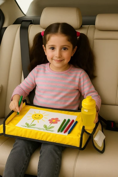 Katlanabilir Pratik Çocuk Aktivite Masası Oto Koltuk Sehpası