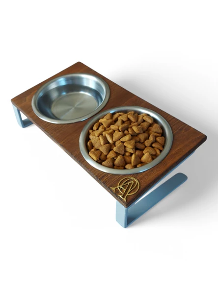 Kedi ve Köpekler İçin Mama ve Su Standı - Yüzde 10 Eğimli, Yüksek Kalite ve Sağlıklı Tasarım - Resim 3