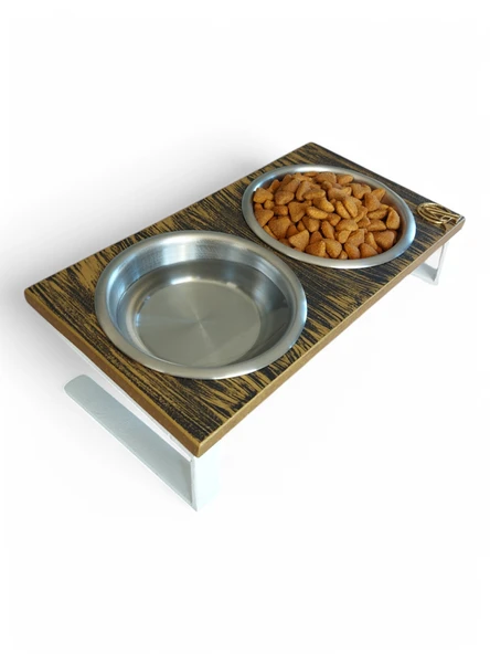 Kedi ve Köpekler İçin Mama ve Su Standı - Yüzde 10 Eğimli, Yüksek Kalite ve Sağlıklı Tasarım - Resim 4