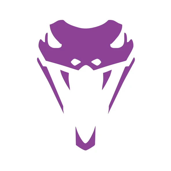 Yılan Kafası Araba Sticker 17x17 Cm Mor ürün görseli