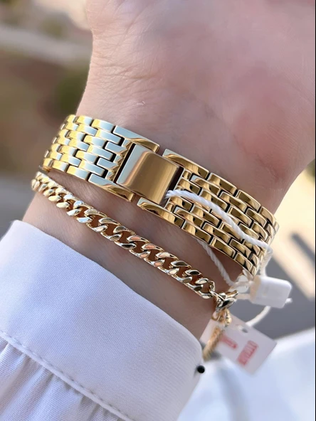 By Revello Grinicci Elite Tasarım 2 Yıl Garantili 5 Atm Suya Dayanıklı Kadın Kol Saati GRC.101.M2 - Resim 3