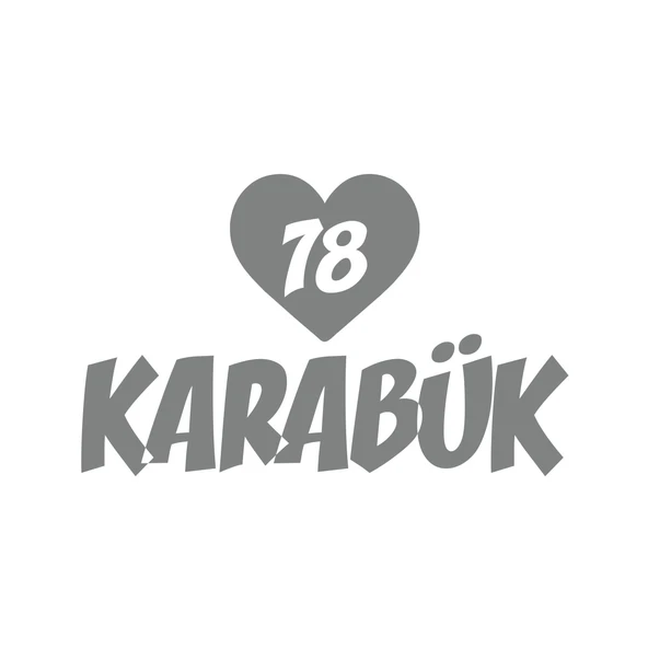 Kalpli 78 Karabük Araba Sticker 17x17 Cm Gri ürün görseli