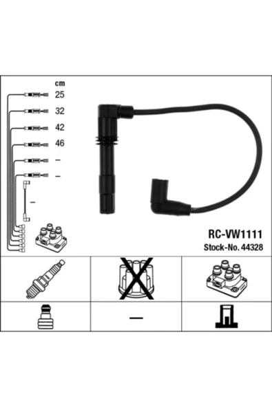 Buji Kablosu Polo-cordoba-ıbıza-fabıa 1.4 16v Ahw-bby-bbz-bky ürün görseli 1