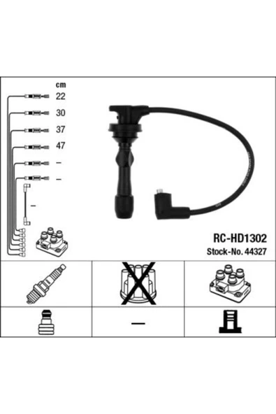 44327 Ateşleme Kablosu Hyundai I10 I20 ürün görseli 1