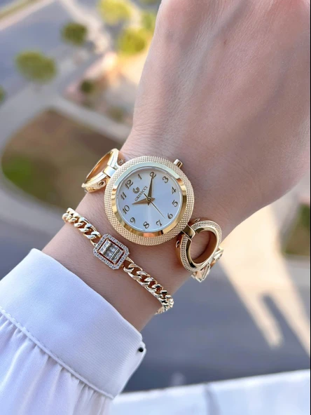 By Revello Grinicci Elite Tasarım 2 Yıl Garantili 5 Atm Suya Dayanıklı Kadın Kol Saati GRC.101.M6 - Resim 2