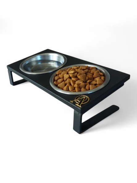 Kedi ve Köpekler İçin Mama ve Su Standı - Yüzde 10 Eğimli, Yüksek Kalite ve Sağlıklı Tasarım - Resim 2