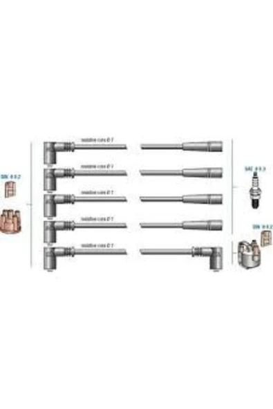 7845 DODUCO BUJI KABLOSU R9 BROADWAY 85-01 R19 CLIO EXPRES ürün görseli 1