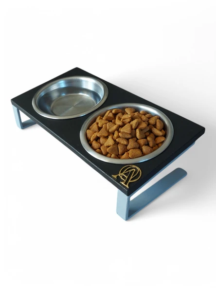 Kedi ve Köpekler İçin Mama ve Su Standı - Yüzde 10 Eğimli, Yüksek Kalite ve Sağlıklı Tasarım - Resim 3