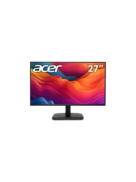 Acer EK271Gbi Monitör 27" (69cm) FHD Kenar Çerçevesiz IPS 1920x1080 120HZ 1MS(VRB) 250nits 1HDMI 1VGA 100x100 VESA FreeSync Siyah- UM.HE1EE.G01