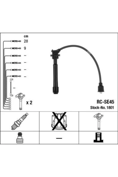 Atesleme Kablo Setı Rc-se45 (suzukı : Grand Vıtara 1.6 05-) Uyumlu ürün görseli 1