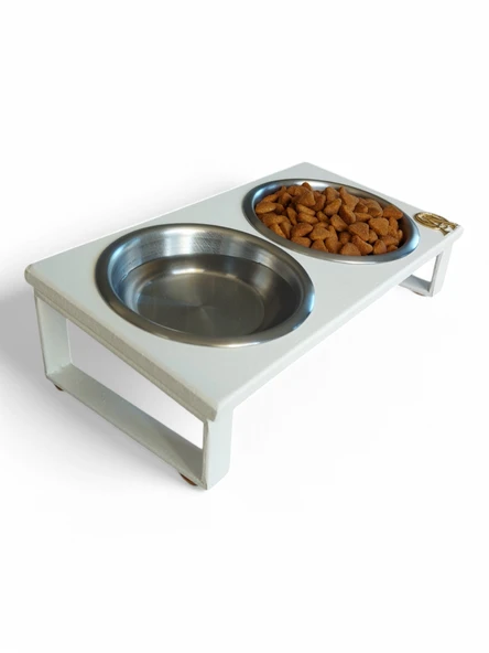Kedi ve Köpekler İçin Mama ve Su Standı - Yüzde 10 Eğimli, Yüksek Kalite ve Sağlıklı Tasarım - 4