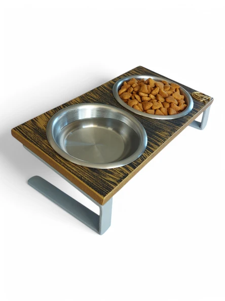 Kedi ve Köpekler İçin Mama ve Su Standı - Yüzde 10 Eğimli, Yüksek Kalite ve Sağlıklı Tasarım - Resim 4