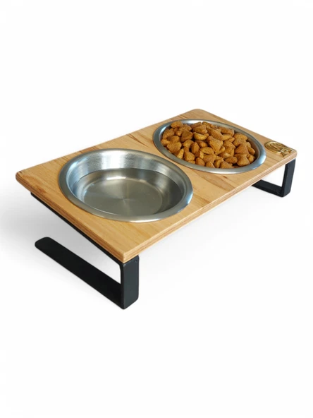 Kedi ve Köpekler İçin Mama ve Su Standı - Yüzde 10 Eğimli, Yüksek Kalite ve Sağlıklı Tasarım - Resim 4