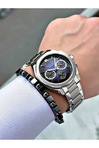 Ferrucci Function FCF 0425 03471M.03 Çelik Kordon Erkek Kol Saati - 3