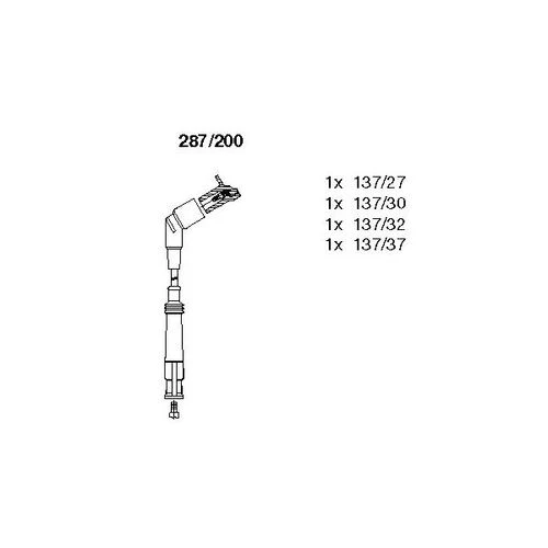 BREMI 287200 Buji Kablo Takımı E-36/M-43 Zef 1183 ürün görseli 1