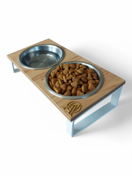 Kedi ve Köpekler İçin Mama ve Su Standı - Yüzde 10 Eğimli, Yüksek Kalite ve Sağlıklı Tasarım - Resim 3