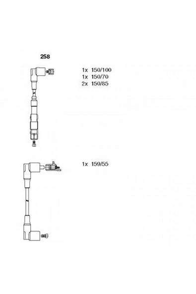 BUJİ KABLOSU TAKIM W124-201 M102 18051 ürün görseli 1