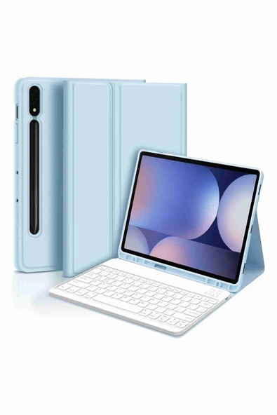 Galaxy Tab S9 Plus / S9 FE Plus Uyumlu 12.4" Klavyeli Tablet Kılıfı - Resim 8