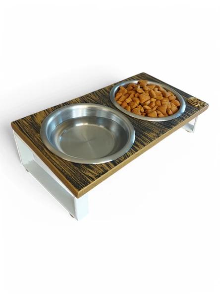 Kedi ve Köpekler İçin Mama ve Su Standı - Yüzde 10 Eğimli, Yüksek Kalite ve Sağlıklı Tasarım - Resim 4