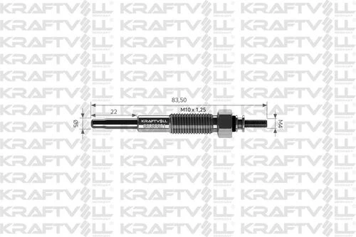 Kraftvoll 05030021 Kızdırma Bujisi 11v Ranger 2.5d 2.5td 4x4 Mazda 626 2.0d-mazda B 2.5d 4wd Ym 4025139 ürün görseli 1