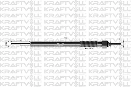 Kraftvoll 05030044 Kızdırma Bujisi 11v L200 2.5dı-d 1820a009