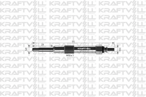 Kraftvoll 05030118 Kızdırma Bujisi 11v Bravo Marea Marengo Multipla 1.9-2.4 Jtd Alfa 145-146-156-166 1.9 Jtd-2.4 Jtd 46451951 ürün görseli 1