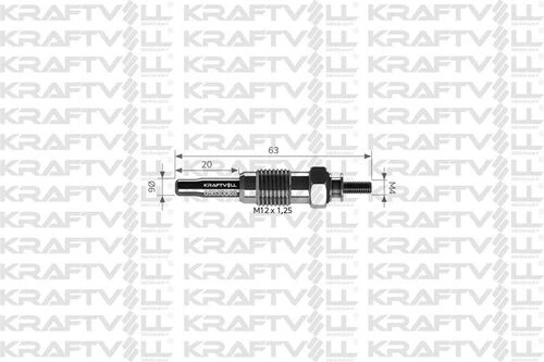 Kraftvoll 05030068 Kızdırma Bujisi 11v Karsan J9-expres Me077546