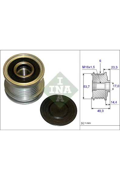 ALTERNATÖR KASNAĞI RULMANLI ASTRA J-INSIGNIA-ZAFIRA TOURER C 2.0 CDTI 6 KANAL ürün görseli 1