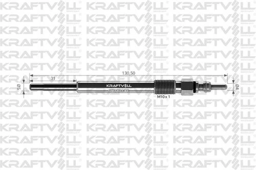 Kraftvoll 05030137 Kızdırma Bujisi 11v Ford Ecolıne E-350 Pickup F-249 1820697c1