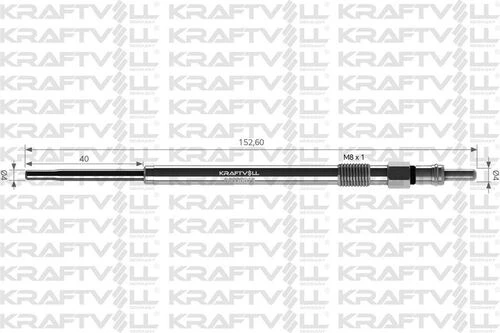 Kraftvoll 05030015 Kızdırma Bujisi 11v Tata Xenon 2.2 Dl Citroen Kabin-ducato 2.3 06- 5960.a4 ürün görseli 1