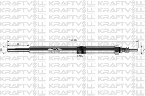 Kraftvoll 05030026 Kızdırma Bujisi 11v Master Iı Iıı Movano Trafic 2.2dcı 2.5dtı Nissan Interstar 1106500q0a - 1