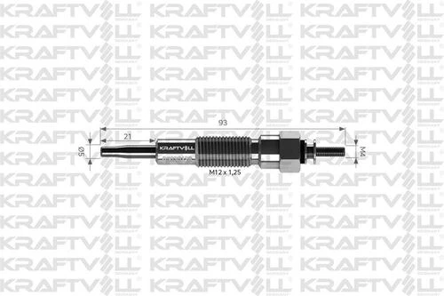 Kraftvoll 05030128 Kızdırma Bujisi 12v Nissan Cabal-çivilian-clıpper 3.0d 11065j5502