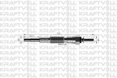 Kraftvoll 05030130 Kızdırma Bujisi 11v Mazda 323 1.6 Td-2.0 D-bongo Van R2-e 2.2d Vanette-delıca Van Mitsubishi Delıca Rf1m18601 - 1
