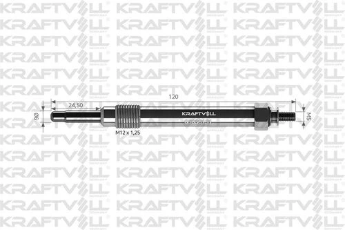 Kraftvoll 05030131 Kızdırma Bujisi 11v Zetor Traktor 11721687