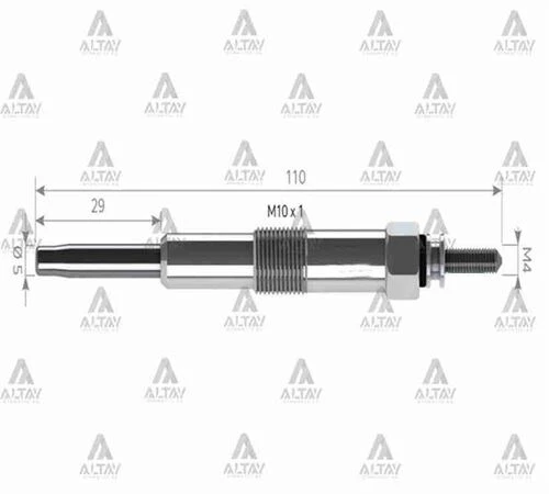 Isıtma Kızdırma Bujisi Accent CRDI 00-;06 36710-27000 Cerato Santafe Tucson Sportage Gx102 ürün görseli 1