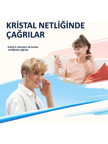 Anker Soundcore Life P3 TWS Bluetooth 5.2 Kulaklık - Oyun Modu - Hibrit Aktif Gürültü Önleme Beyaz - A3939 (Anker Türkiye Garantili) - 3