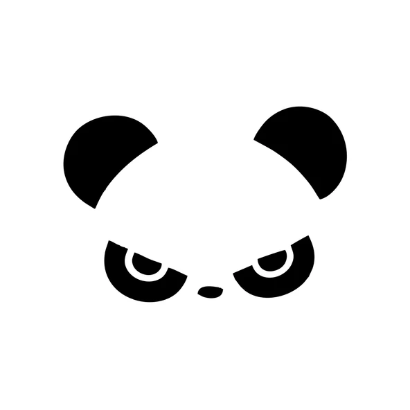 Kızgın Panda Araba Sticker 17x17 Cm Siyah ürün görseli